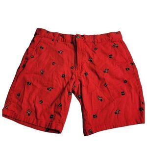 2853 Raw Yarn Industries Red Pug Shorts‎ 36
